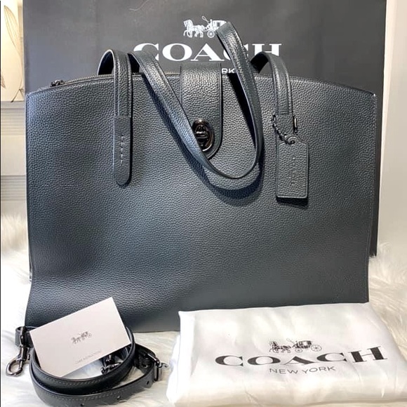 coach turnlock charlie carryall